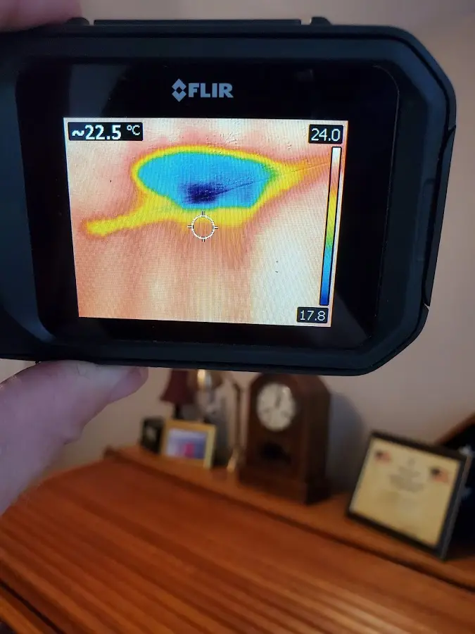 Thermal imaging inspection for water damage in Mandan
