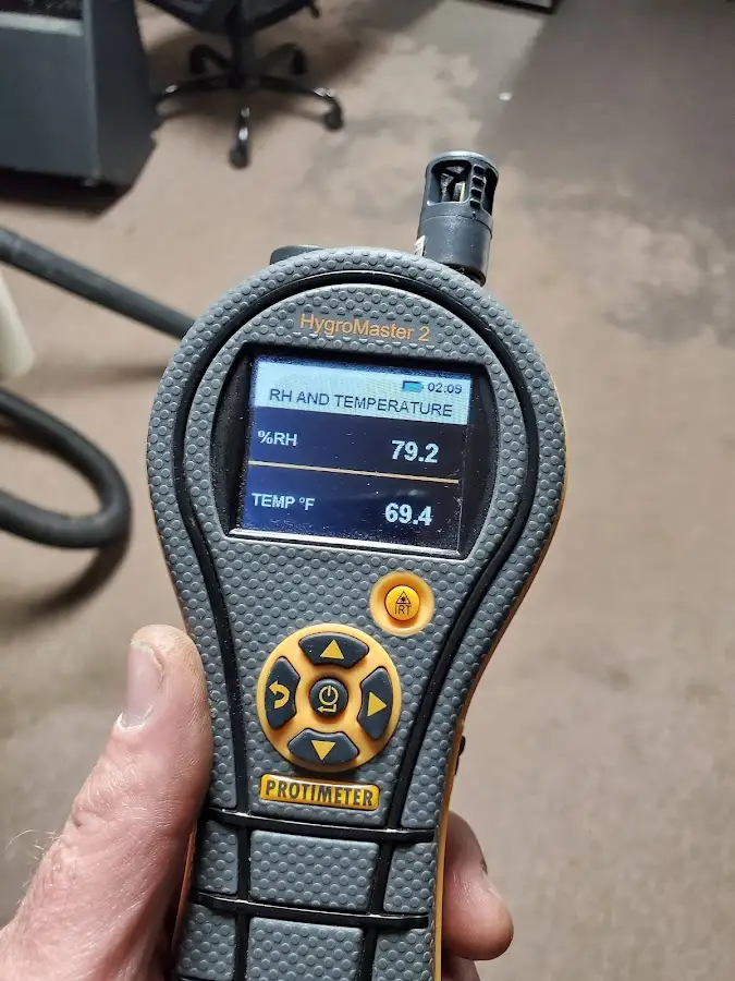 Moisture meter humidity assessment for Fire & Smoke Damage Restoration in Mandan